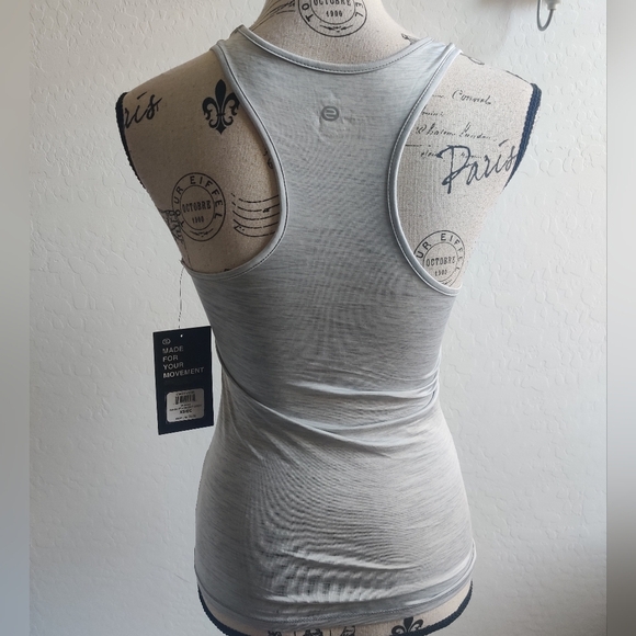 🆕 Etonic piedmont grey active Athleisure activewear running gym muscle top_XS - Picture 3 of 9